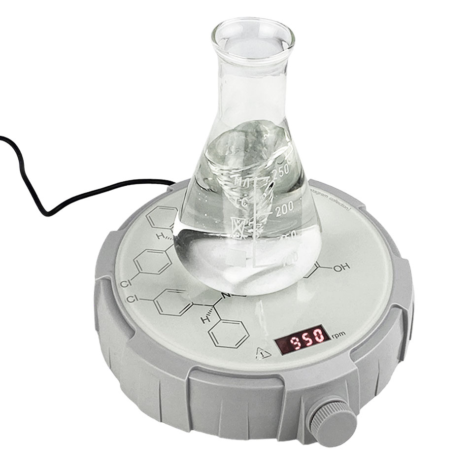 Мешалка магнитная без подогрева STEGLER MS-160 (d 160 мм, до 1,5 л, до 2500 об/мин)