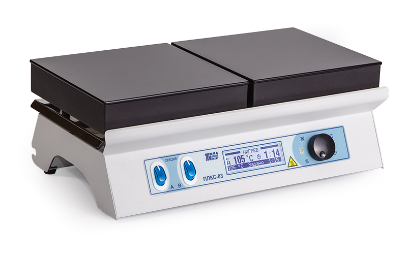 Плита нагревательная лабораторная секционная со стеклокерамической поверхностью ПЛКС-03