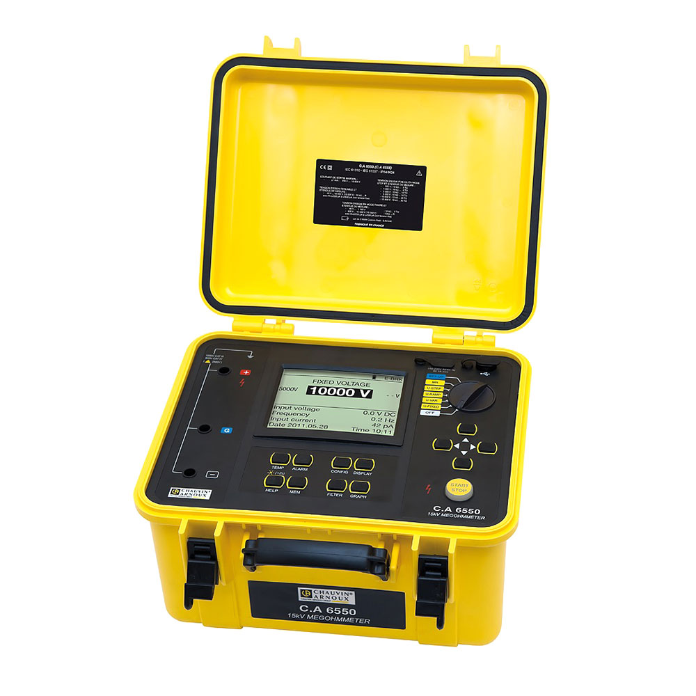 Сhauvin Аrnoux 6550 - измеритель изоляции, 10 кВ, 20 ТОм
